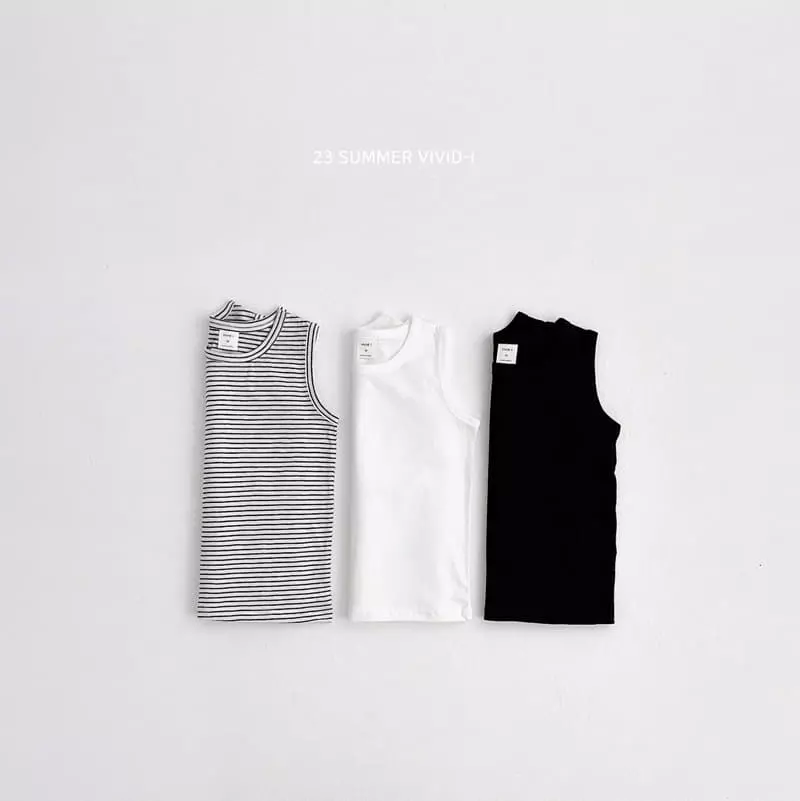 Vivid I - Korean Children Fashion - #fashionkids - Stripes Layered Sleeveless - 12