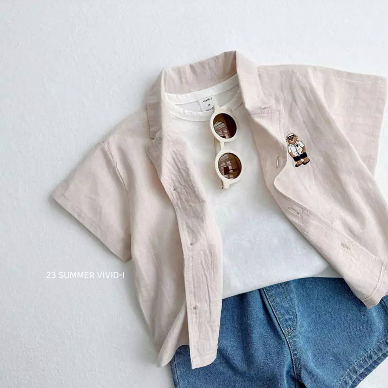 Vivid I - Korean Children Fashion - #kidsshorts - Shirt Top Bottom Set - 10