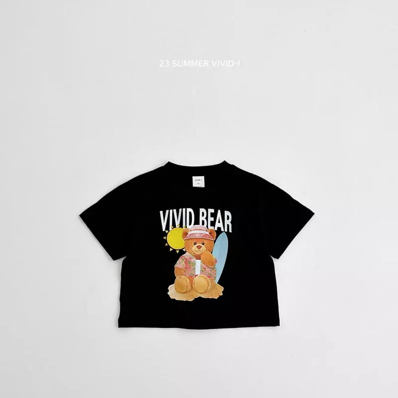 Vivid I - Korean Children Fashion - #kidsstore - Sun Cap Bear Tee - 8