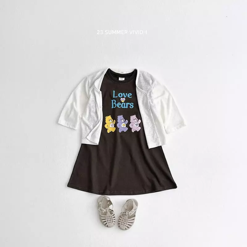 Vivid I - Korean Children Fashion - #kidsstore - Heart Dino One-piece - 12