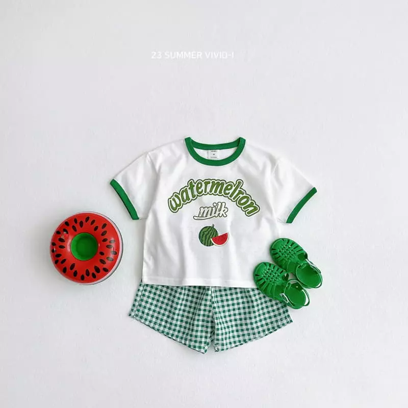 Vivid I - Korean Children Fashion - #kidsstore - Fruit Piping Top Bottom Set - 5
