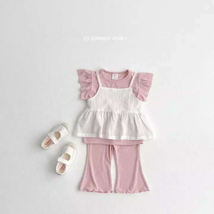 Vivid I - Korean Children Fashion - #kidzfashiontrend - Summer Rib Pants - 12