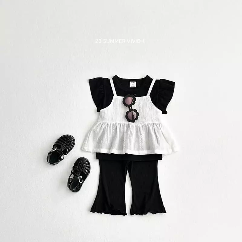 Vivid I - Korean Children Fashion - #kidzfashiontrend - Rib Wing Sleeveless - 8