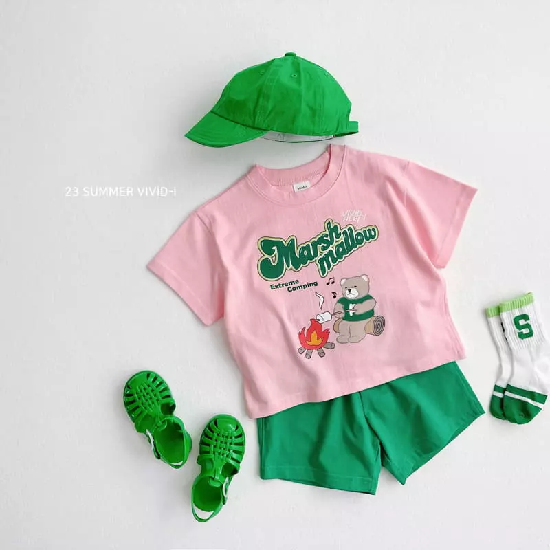 Vivid I - Korean Children Fashion - #kidzfashiontrend - Mashmello Top Bottom Set - 5