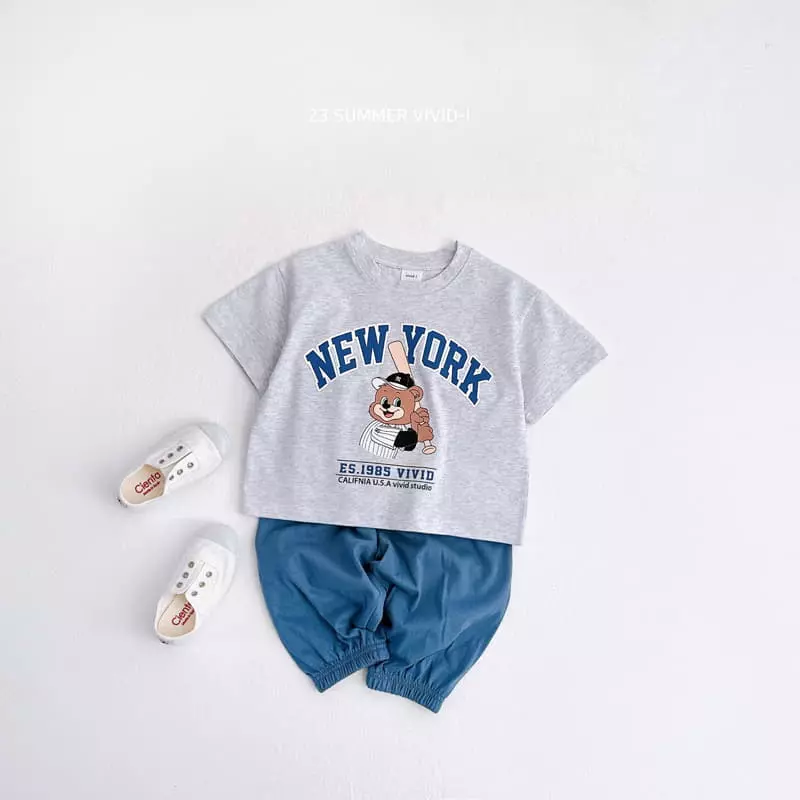 Vivid I - Korean Children Fashion - #kidsstore - Base Ball Top Bottom Set - 4