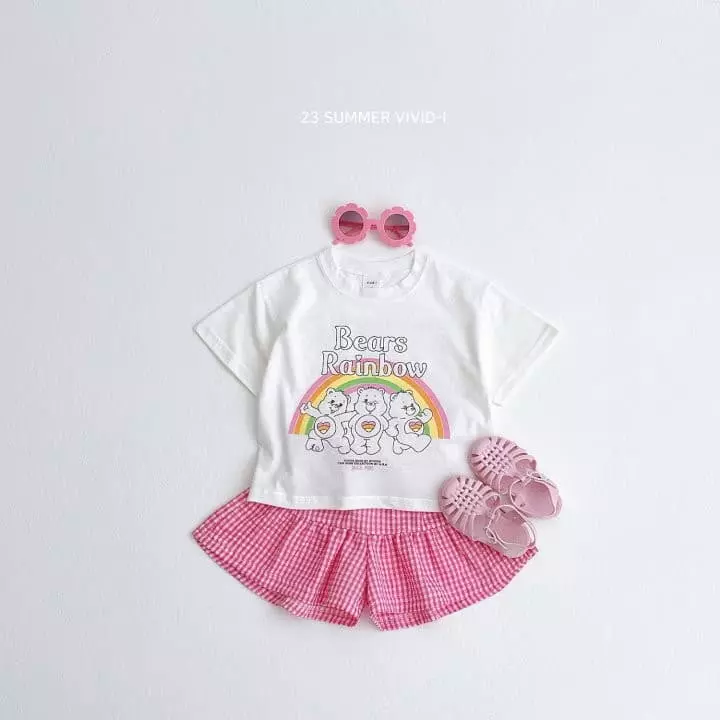 Vivid I - Korean Children Fashion - #littlefashionista - Check Skirt Pants - 11