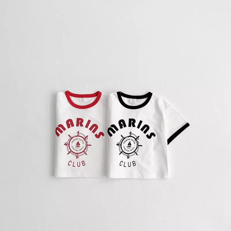 Vivid I - Korean Children Fashion - #littlefashionista - Marin Piping Tee