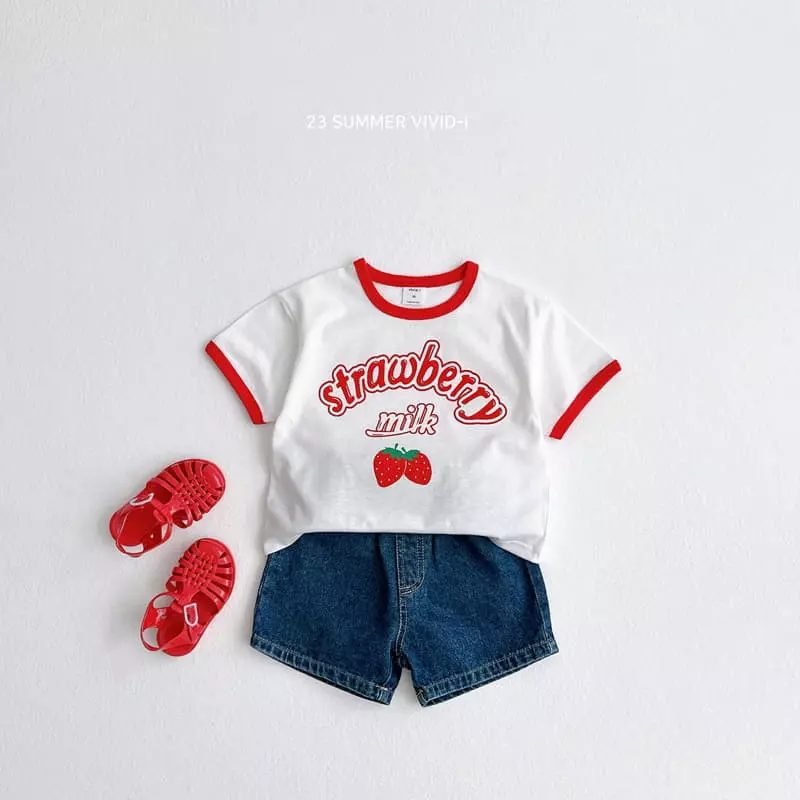 Vivid I - Korean Children Fashion - #littlefashionista - Fruit Piping Top Bottom Set - 8