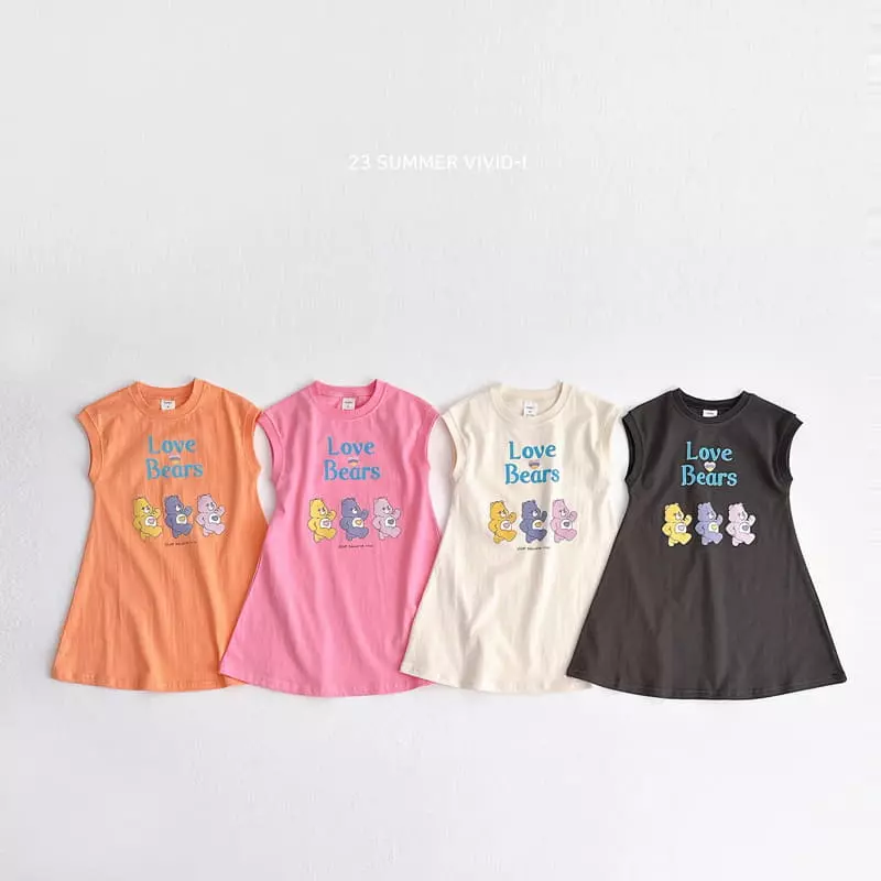 Vivid I - Korean Children Fashion - #magicofchildhood - Heart Dino One-piece - 2