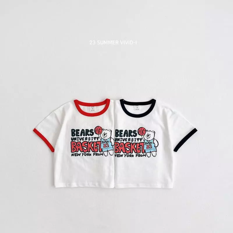 Vivid I - Korean Children Fashion - #magicofchildhood - Dunk Piping Tee