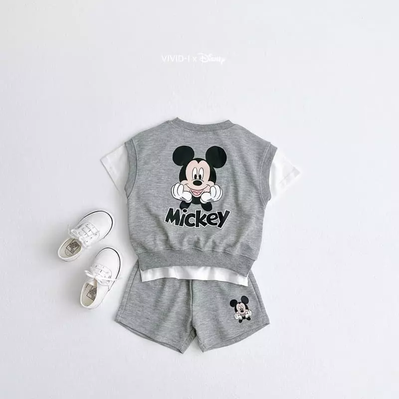 Vivid I - Korean Children Fashion - #magicofchildhood - D Vest Top Bottom Set - 10