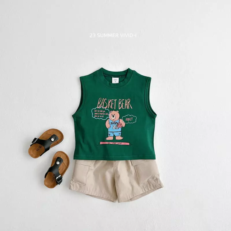 Vivid I - Korean Children Fashion - #magicofchildhood - Basket Top Bottom Set - 5