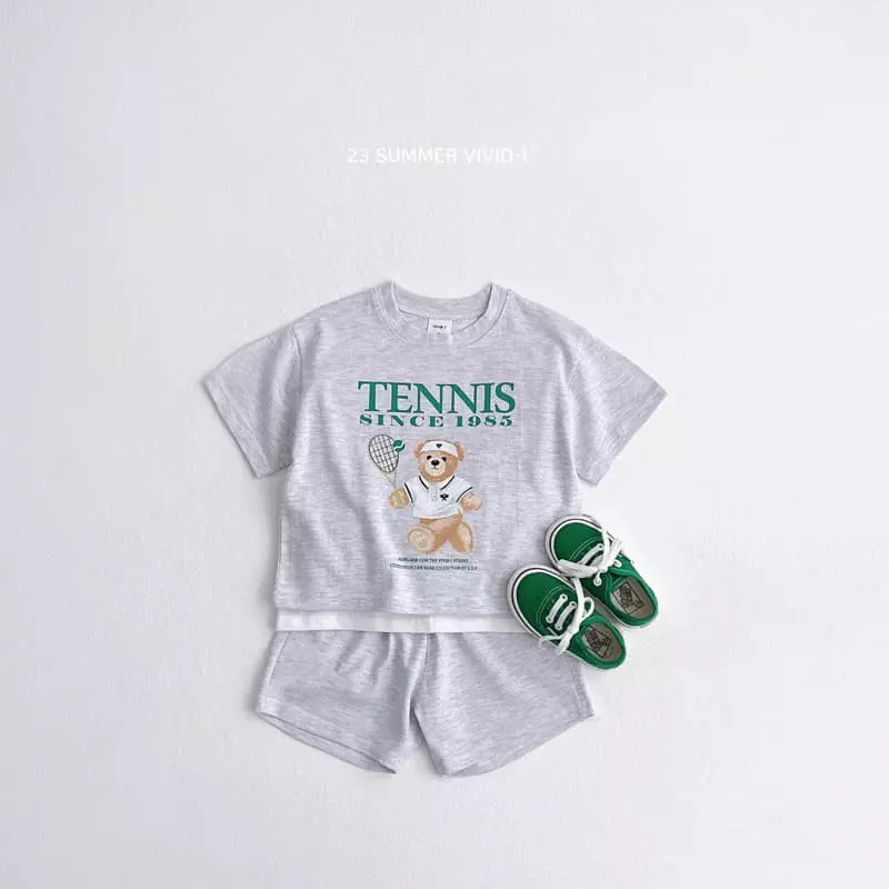 Vivid I - Korean Children Fashion - #magicofchildhood - Tennis Top Bottom Set - 3