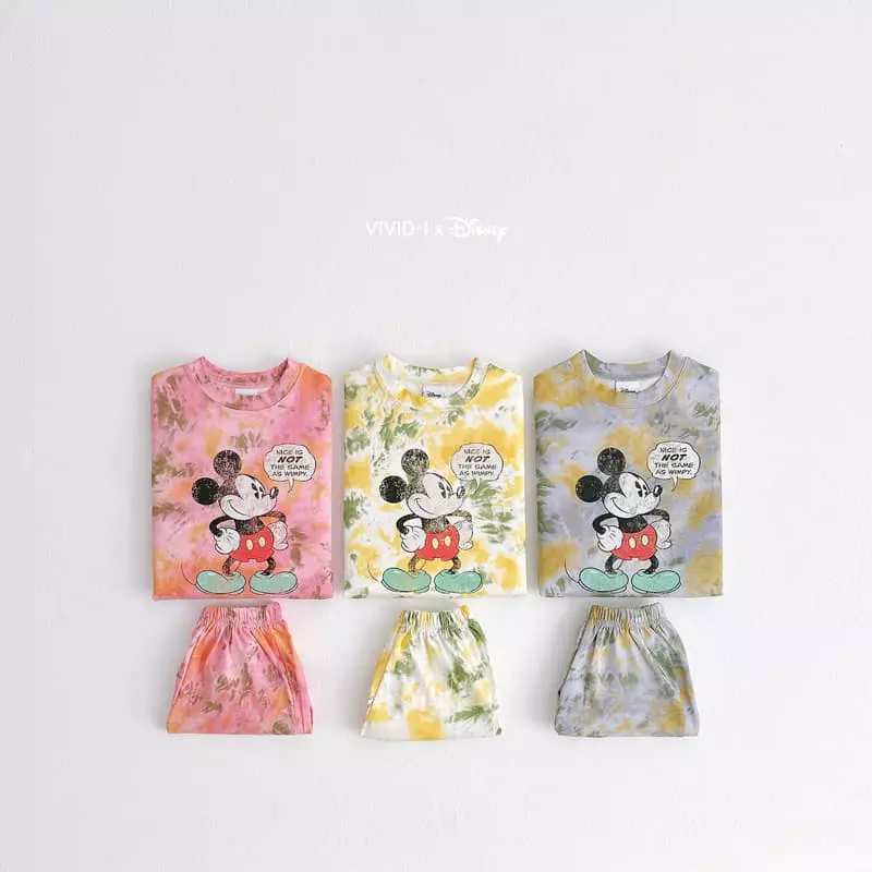 Vivid I - Korean Children Fashion - #magicofchildhood - M Water Paint Top Bottom Set