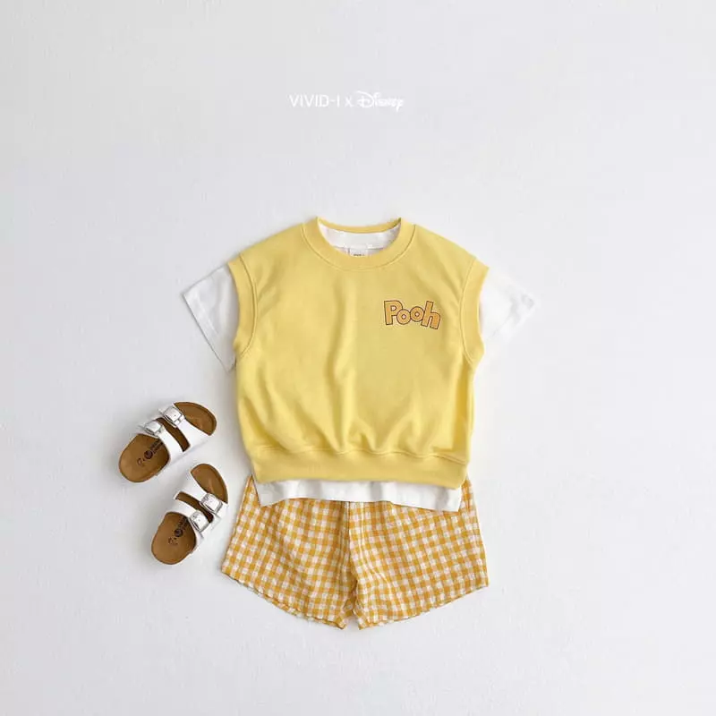 Vivid I - Korean Children Fashion - #minifashionista - D Vest Top Bottom Set - 11