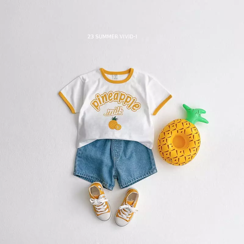 Vivid I - Korean Children Fashion - #minifashionista - Fruit Piping Top Bottom Set - 10