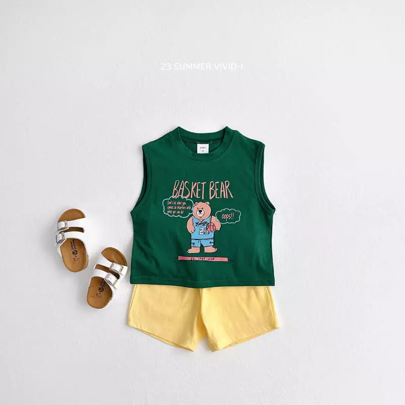 Vivid I - Korean Children Fashion - #minifashionista - Basket Top Bottom Set - 6