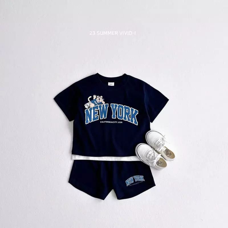 Vivid I - Korean Children Fashion - #minifashionista - Basket Tigher Top Bottom Set - 5