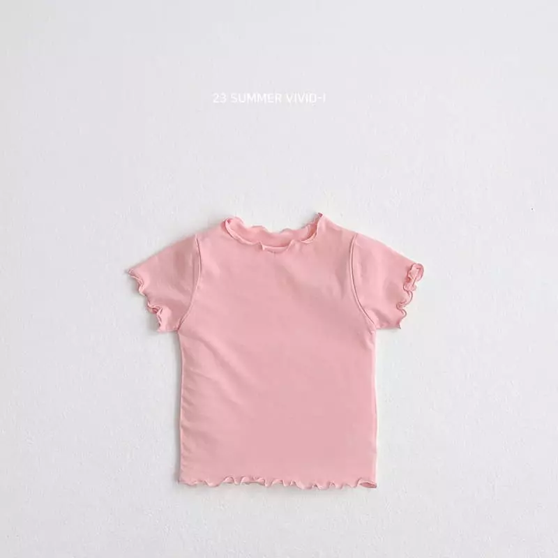 Vivid I - Korean Children Fashion - #prettylittlegirls - Summer Terry Tee - 2