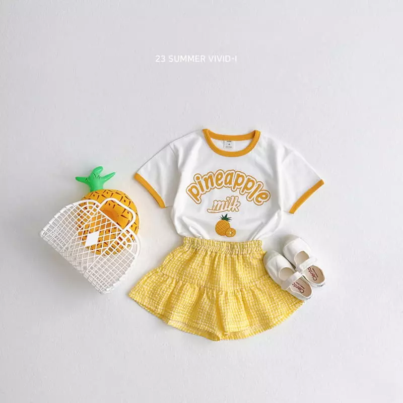 Vivid I - Korean Children Fashion - #prettylittlegirls - Fruit Piping Top Bottom Set - 11