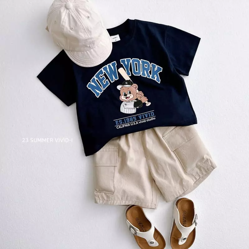 Vivid I - Korean Children Fashion - #prettylittlegirls - Base Ball Top Bottom Set - 9