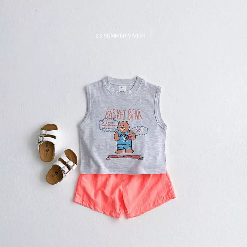 Vivid I - Korean Children Fashion - #stylishchildhood - Basket Top Bottom Set - 10