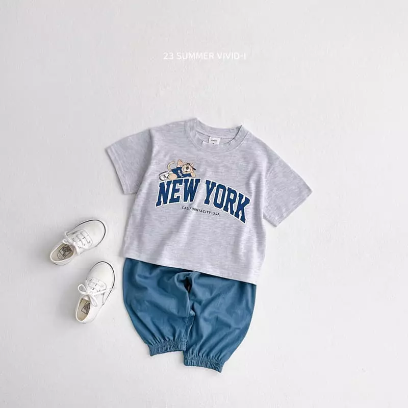 Vivid I - Korean Children Fashion - #stylishchildhood - Basket Tigher Top Bottom Set - 9