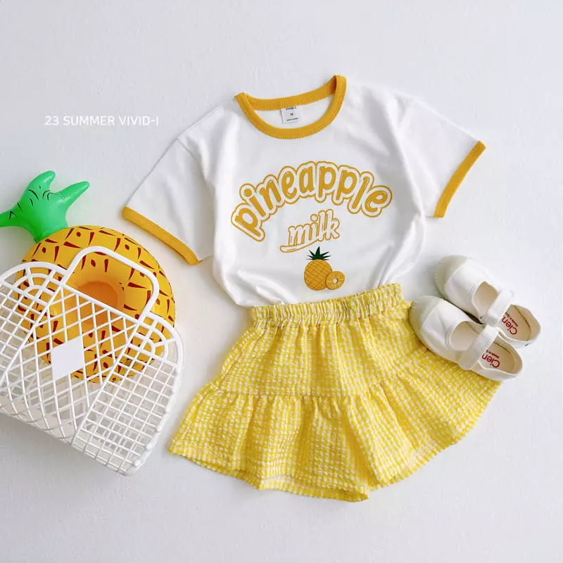 Vivid I - Korean Children Fashion - #todddlerfashion - Fruit Piping Top Bottom Set - 12