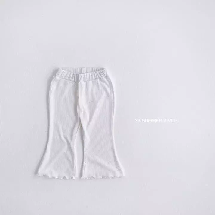 Vivid I - Korean Children Fashion - #toddlerclothing - Summer Rib Pants - 3