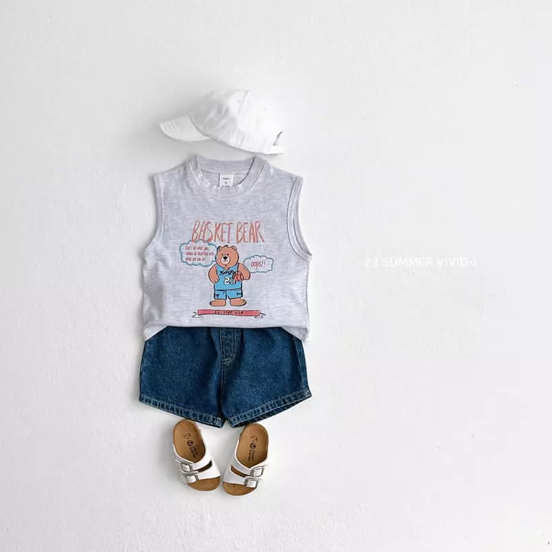 Vivid I - Korean Children Fashion - #toddlerclothing - Basket Top Bottom Set - 9