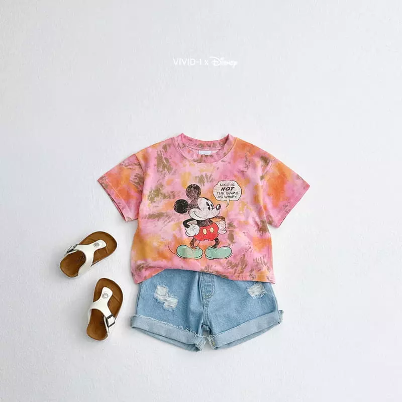 Vivid I - Korean Children Fashion - #toddlerclothing - M Water Paint Top Bottom Set - 5