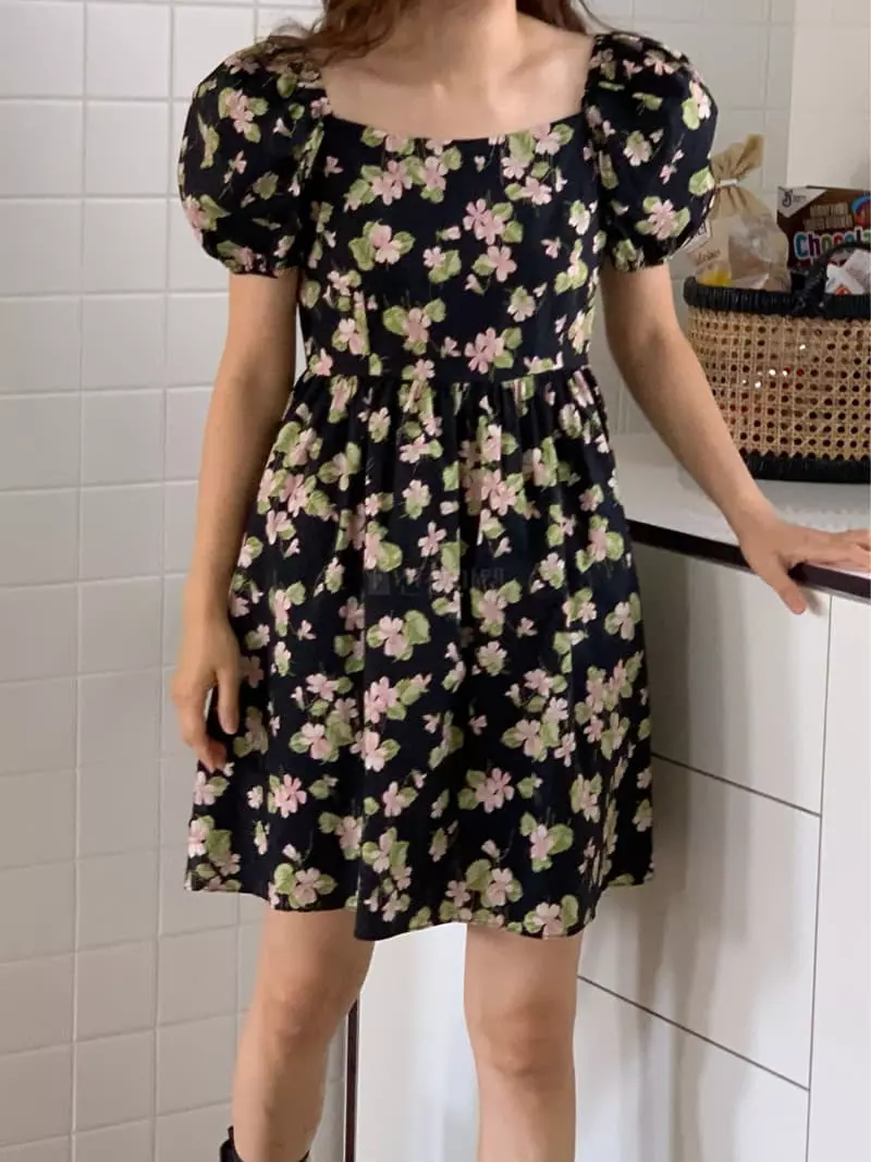 Vivie L - Korean Women Fashion - #momslook - Puff One-piece