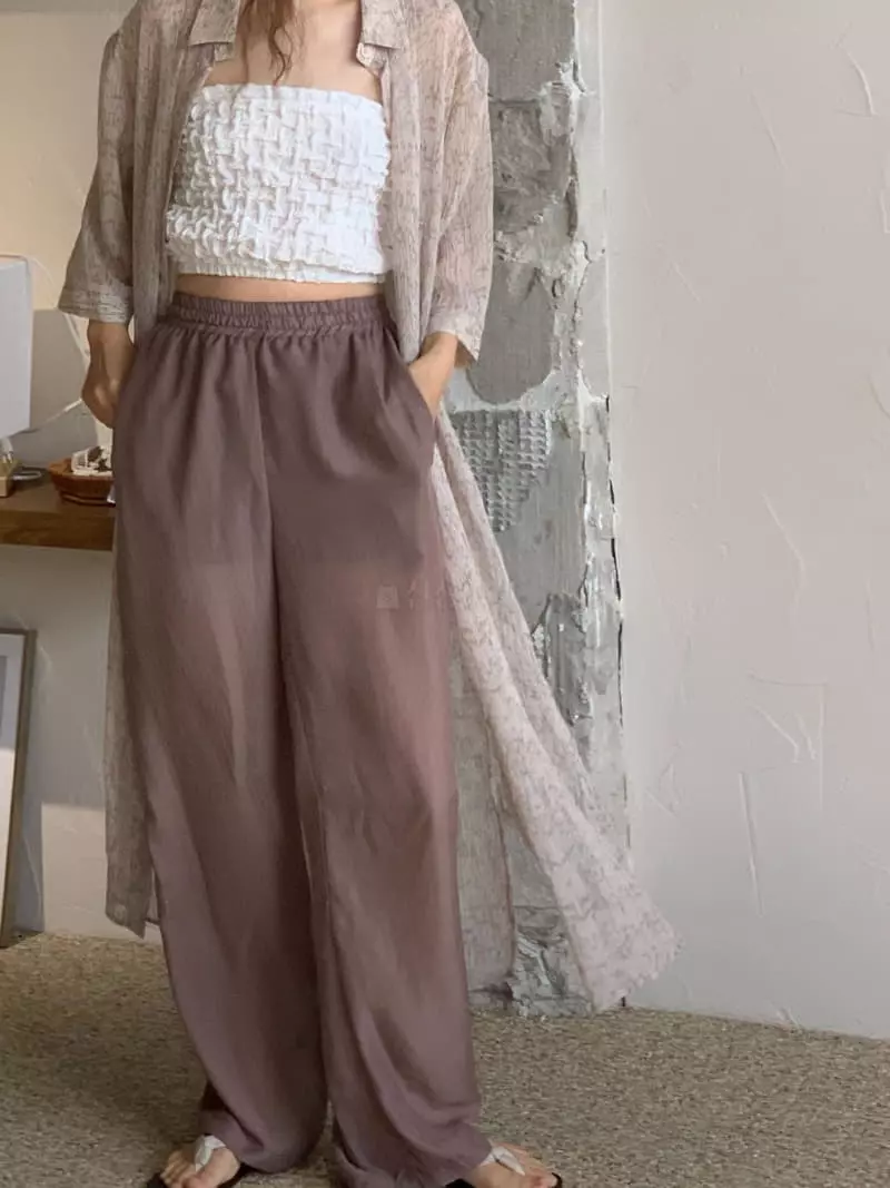 Vivie L - Korean Women Fashion - #momslook - See Thorough Robe - 6