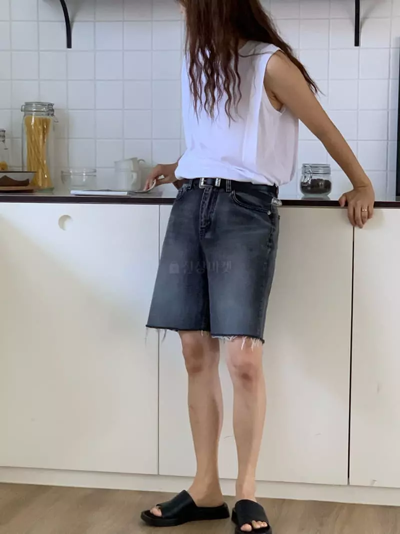 Vivie L - Korean Women Fashion - #momslook - Denim Pants - 3