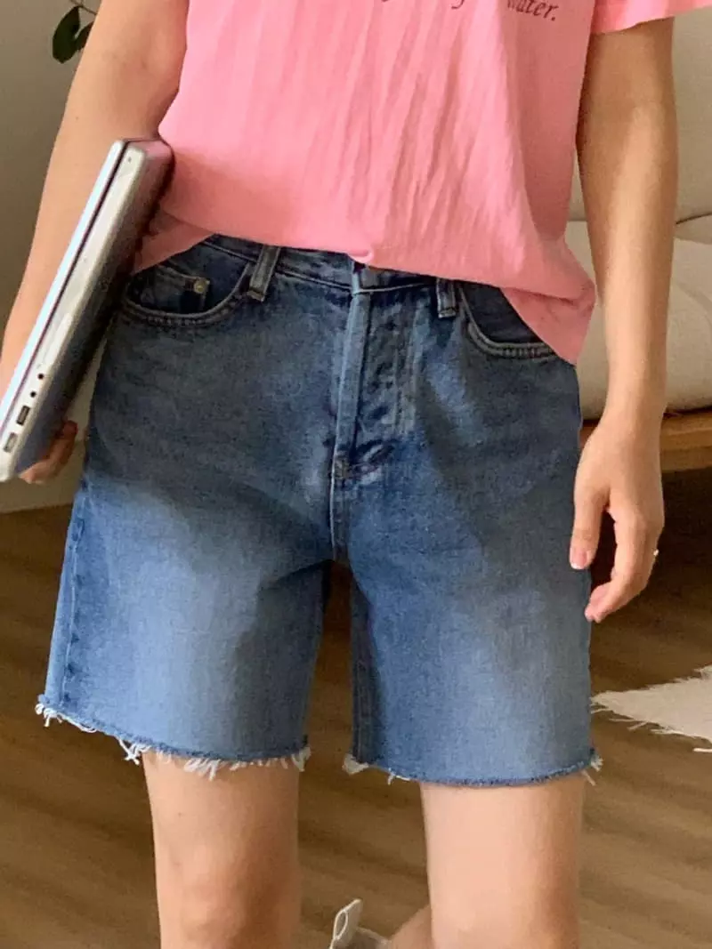 Vivie L - Korean Women Fashion - #restrostyle - Denim Shorts