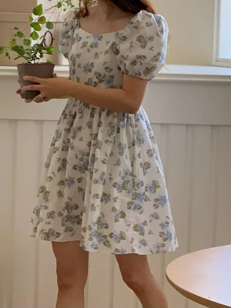 Vivie L - Korean Women Fashion - #romanticstyle - Puff One-piece - 7