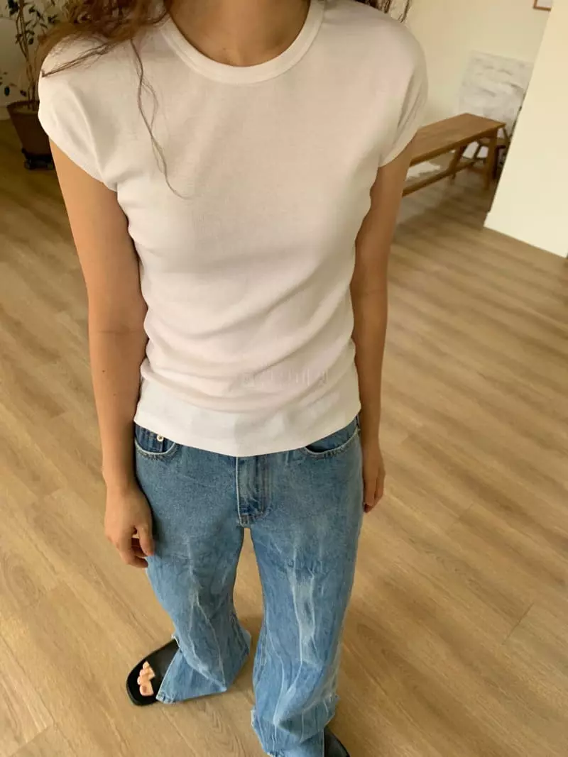 Vivie L - Korean Women Fashion - #shopsmall - Rib Tee - 7