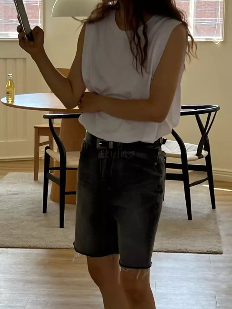 Vivie L - Korean Women Fashion - #thelittlethings - Denim Shorts - 5
