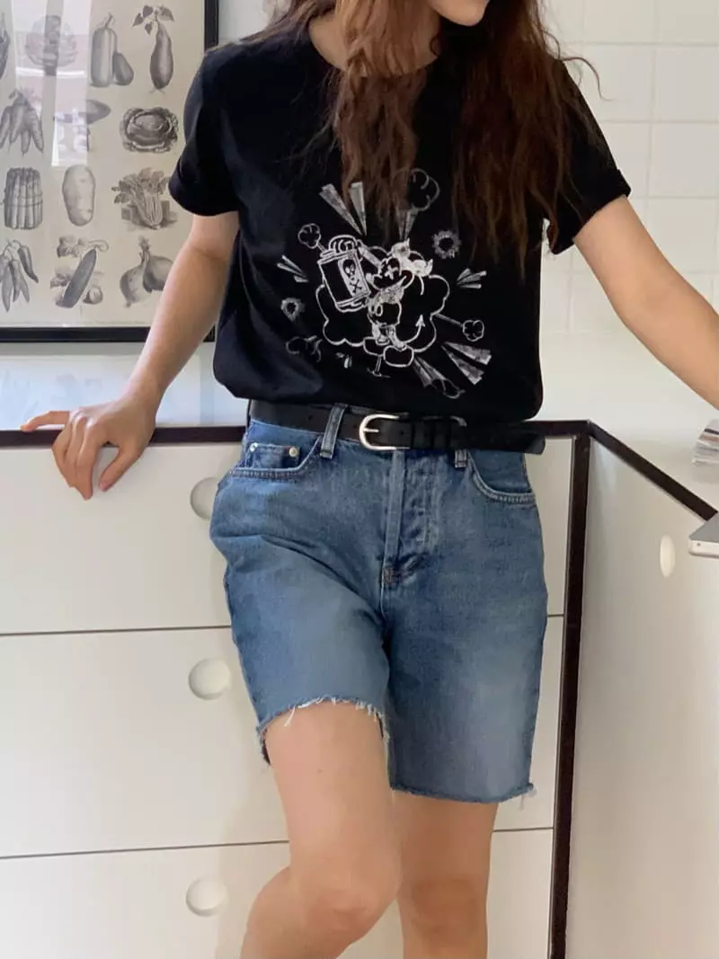 Vivie L - Korean Women Fashion - #womensfashion - Denim Shorts - 11