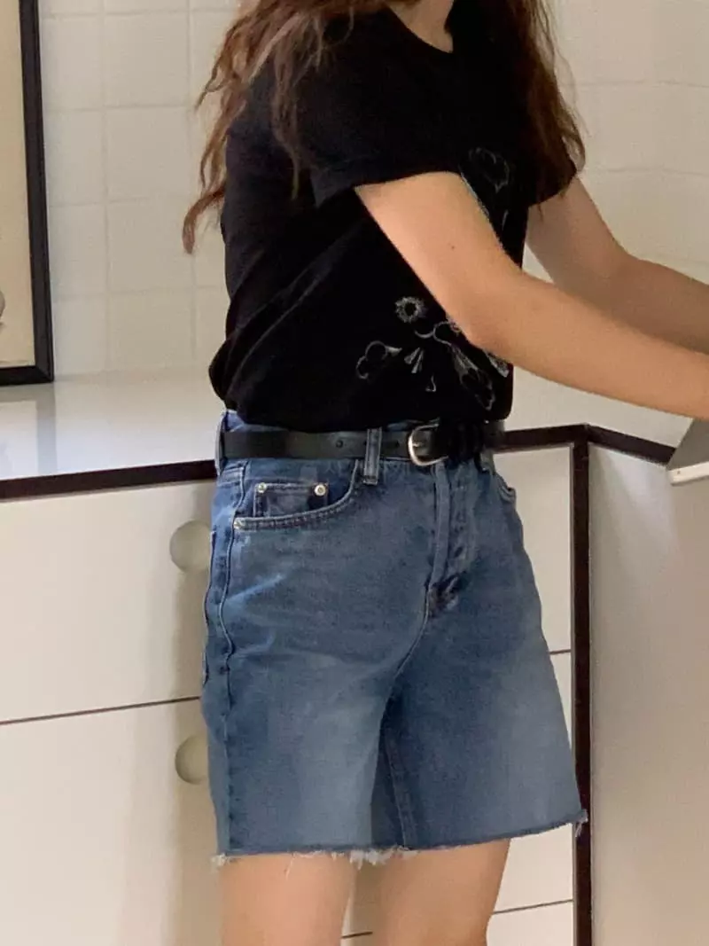 Vivie L - Korean Women Fashion - #womensfashion - Denim Shorts - 7