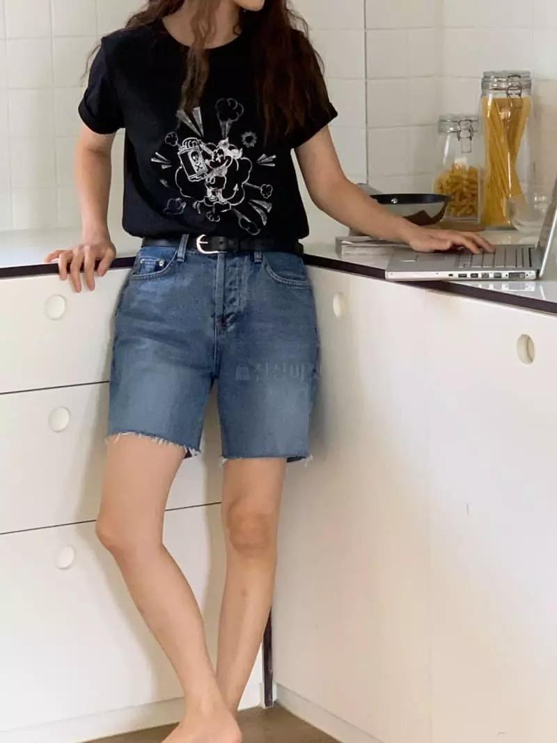 Vivie L - Korean Women Fashion - #womensfashion - Denim Shorts - 9