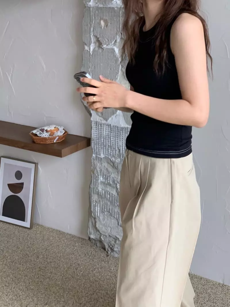 Vivie L - Korean Women Fashion - #momslook - Stitch Sleeveless - 4