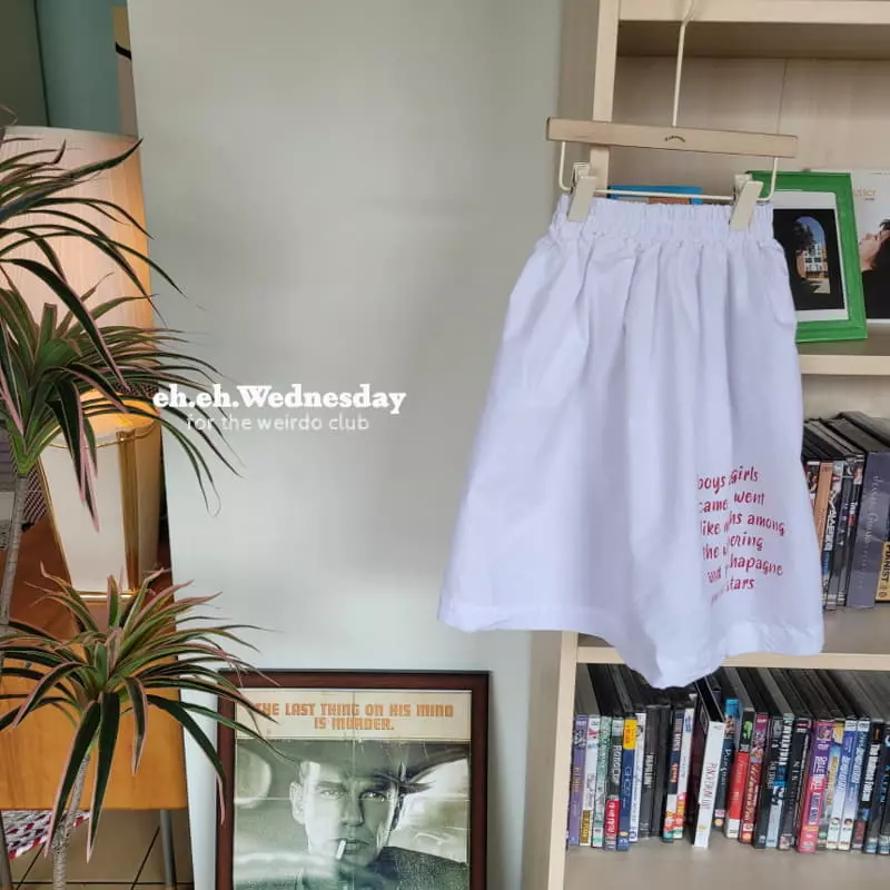 Wednesday - Korean Children Fashion - #Kfashion4kids - Lettering Skirt - 10