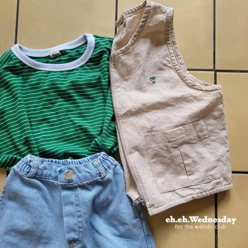 Wednesday - Korean Children Fashion - #fashionkids - Piping Tee - 3