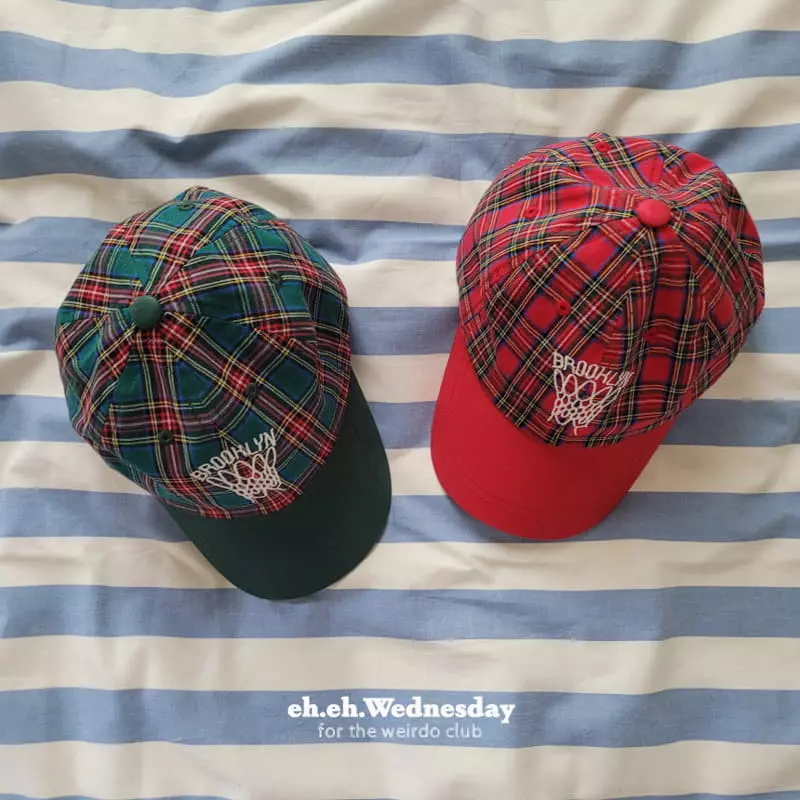 Wednesday - Korean Children Fashion - #kidsshorts - Checky Hat - 6