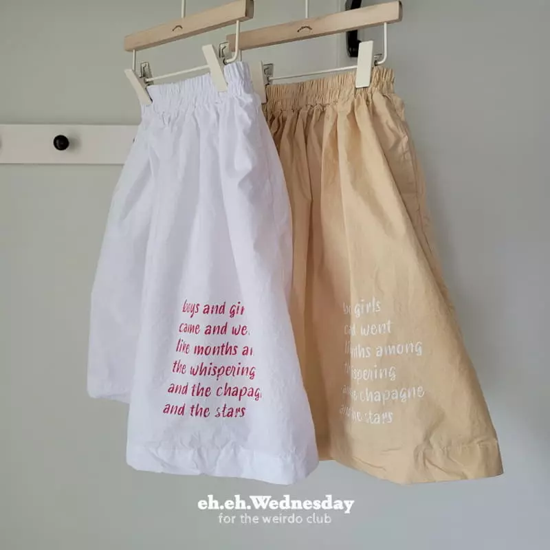 Wednesday - Korean Children Fashion - #kidsstore - Lettering Skirt - 8