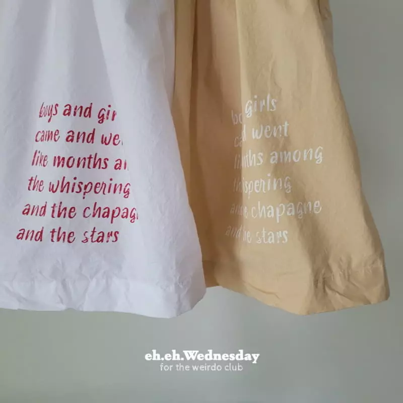Wednesday - Korean Children Fashion - #kidzfashiontrend - Lettering Skirt - 9