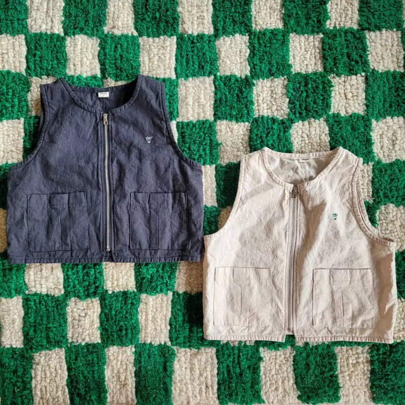 Wednesday - Korean Children Fashion - #magicofchildhood - Fisher Man Vest