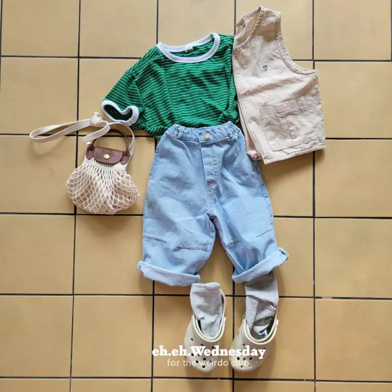 Wednesday - Korean Children Fashion - #minifashionista - Piping Tee - 10