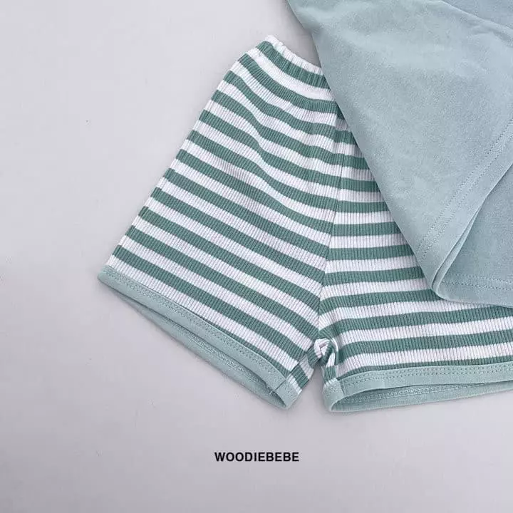 Woodie - Korean Children Fashion - #Kfashion4kids - Bunny Collar Top Bottom Set - 3